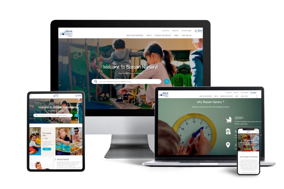 Responsive Design of Blossom Nursery