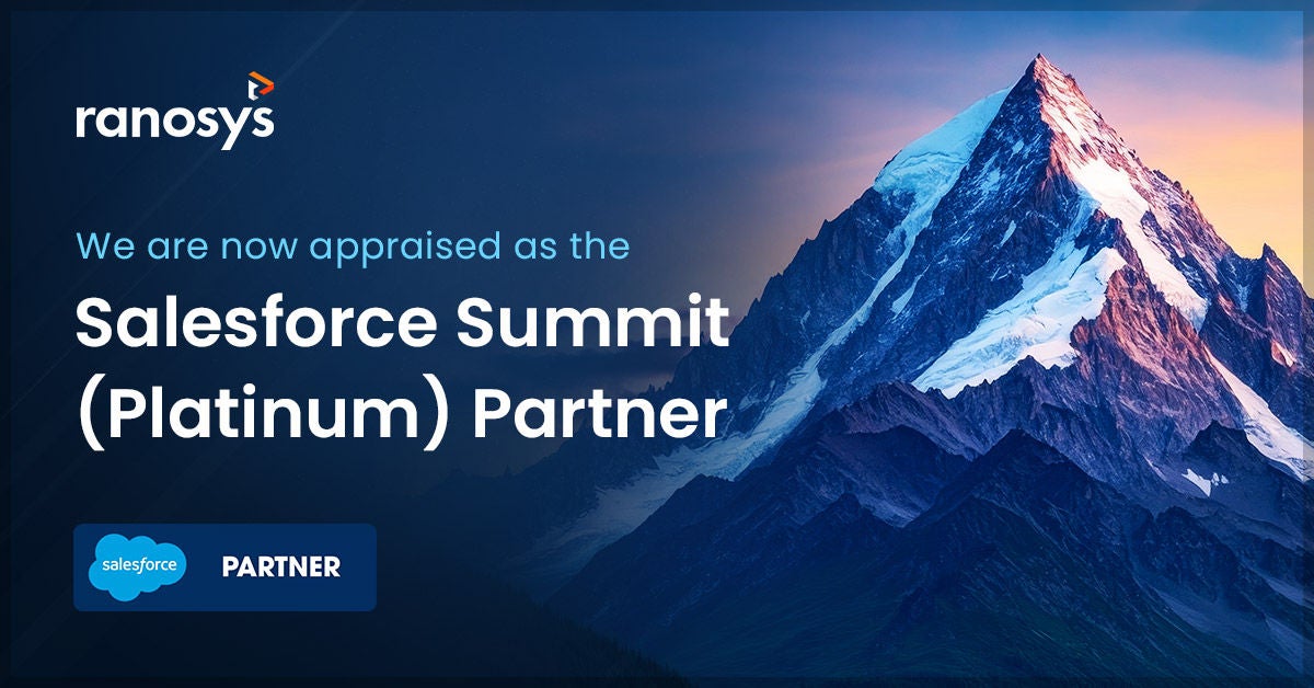 Ranosys achieves the prestigious Salesforce Summit (Platinum) Partner status