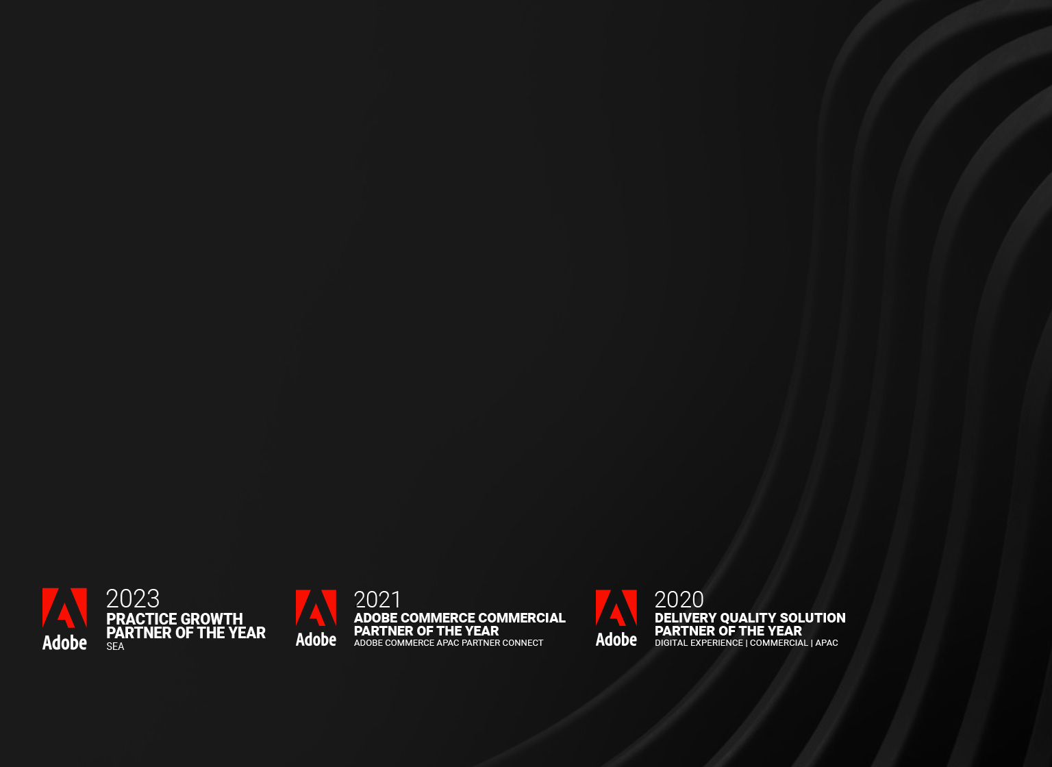 Adobe awards banner